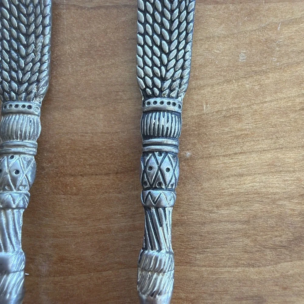 Vintage Silver Plated Rope & Tassel Marmalade‎ Spoons 3 in Set